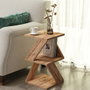 Hanah Home Mesa auxiliar Albeni Atlantic Pine Pino Atlantico Tablero de Partículas Melamina 29.6x54.2x29.6 cm
